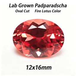 Lab Grown Padparadscha Cushion Cut Fire Lotus Color DIY Charms Jewelry Making Ring Necklace Earrings Main Materials Certificate