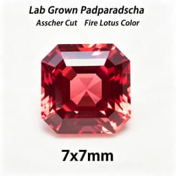 Lab Grown Padparadscha Cushion Cut Fire Lotus Color DIY Charms Jewelry Making Ring Necklace Earrings Main Materials Certificate