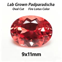 Lab Grown Padparadscha Cushion Cut Fire Lotus Color DIY Charms Jewelry Making Ring Necklace Earrings Main Materials Certificate