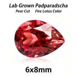 Lab Grown Padparadscha Cushion Cut Fire Lotus Color DIY Charms Jewelry Making Ring Necklace Earrings Main Materials Certificate