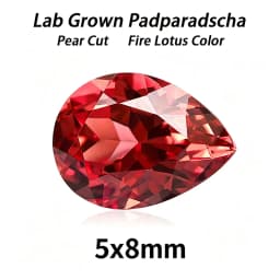 Lab Grown Padparadscha Cushion Cut Fire Lotus Color DIY Charms Jewelry Making Ring Necklace Earrings Main Materials Certificate