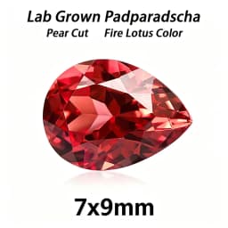Lab Grown Padparadscha Cushion Cut Fire Lotus Color DIY Charms Jewelry Making Ring Necklace Earrings Main Materials Certificate