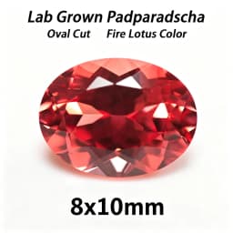 Lab Grown Padparadscha Cushion Cut Fire Lotus Color DIY Charms Jewelry Making Ring Necklace Earrings Main Materials Certificate