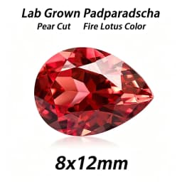 Lab Grown Padparadscha Cushion Cut Fire Lotus Color DIY Charms Jewelry Making Ring Necklace Earrings Main Materials Certificate
