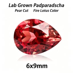 Lab Grown Padparadscha Cushion Cut Fire Lotus Color DIY Charms Jewelry Making Ring Necklace Earrings Main Materials Certificate