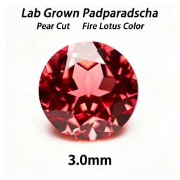 Lab Grown Padparadscha Cushion Cut Fire Lotus Color DIY Charms Jewelry Making Ring Necklace Earrings Main Materials Certificate