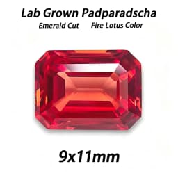 Lab Grown Padparadscha Cushion Cut Fire Lotus Color DIY Charms Jewelry Making Ring Necklace Earrings Main Materials Certificate