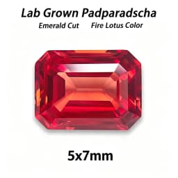 Lab Grown Padparadscha Cushion Cut Fire Lotus Color DIY Charms Jewelry Making Ring Necklace Earrings Main Materials Certificate