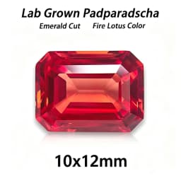 Lab Grown Padparadscha Cushion Cut Fire Lotus Color DIY Charms Jewelry Making Ring Necklace Earrings Main Materials Certificate