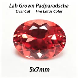 Lab Grown Padparadscha Cushion Cut Fire Lotus Color DIY Charms Jewelry Making Ring Necklace Earrings Main Materials Certificate