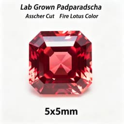 Lab Grown Padparadscha Cushion Cut Fire Lotus Color DIY Charms Jewelry Making Ring Necklace Earrings Main Materials Certificate
