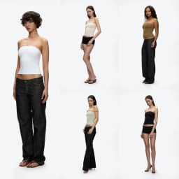 Tank Strapless Tube Top for Women, Elastic Slim-Fit Inner Wear, Available in Multiple Colors, Sexy Tank Top, Elastic Tight-Fitting Waist-Cinching Base Shirt, Versatile Style