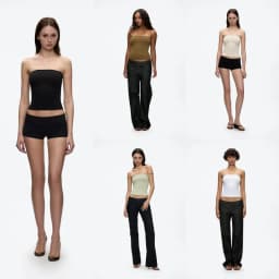 Tank Strapless Tube Top for Women, Elastic Slim-Fit Inner Wear, Available in Multiple Colors, Sexy Tank Top, Elastic Tight-Fitting Waist-Cinching Base Shirt, Versatile Style