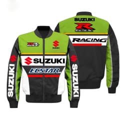 2026 New Trendy Suzuki Jacket Cycling Jacket Motorcycle Jacket Fleece Warm Suzuki Men's Jacket Vintage Jacket Men Clothing Y2K