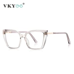 VKYEE Geometric Large Frame Personalized Fashion Design Ladies Blue Light Reading Glasses Customizable Prescription PFD2260