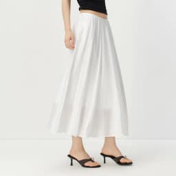 Semir Women Skirt HighWaist Texture White A Line Long Skirt 2026 Summer Elegant Casual