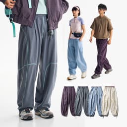 Men Women Outdoor Hiking Quick Dry Loose Casual Sport Trousers Streetwear Lightweight Knitted Pants Unisex Joggers Sweatpants