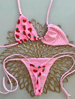 Micro Bikinis 2027 Push Up Women Swimsuit String Swimwear Brazilian Bikini Set Halter Biquini Floral Swimsuit Solid Beachwear