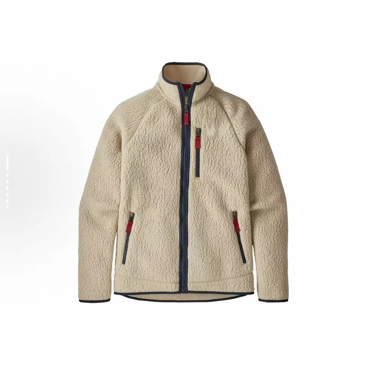 Winter stand collar wool jacket, warm and soft wool fleece, autumn casual jacket, outdoor daily wear, winter jacket for men