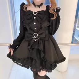 Japanese Style Lolita Dress Set Women Vintage Sweet Square Neck Lace Bow Short Sleeve Slim Party Dresses Ruffle Mini Cake Skirt