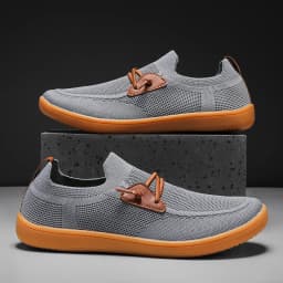 Mens Big Size Flat Wide Toe Shoes 49 50 51 52 53 54 Barefoot Comfort Minimalist Zero Drop Summer Breathable Slip-on Mesh Shoes
