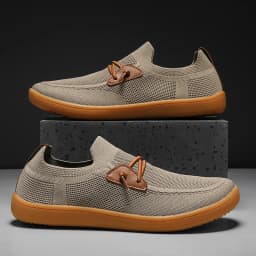 Mens Big Size Flat Wide Toe Shoes 49 50 51 52 53 54 Barefoot Comfort Minimalist Zero Drop Summer Breathable Slip-on Mesh Shoes