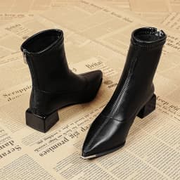 Autumn Winter Fashion Pointed Toe Ankle Boots Women Concise Thick Heels Shoes Street Style Party Short Botas Mujer