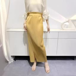 Miyake Summer New Fairy Version of The Pure Color Simple Bustier Skirt High Waisted Open Niche Design Sense