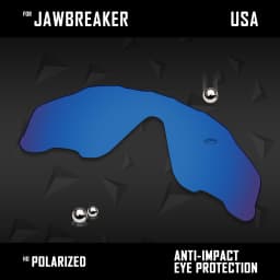 OOWLIT Lenses Replacements For Oakley Jawbreaker OO9290 31mm &  Jawbreaker Asian Fit OO9270 Sunglasses Polarized - Multi Colors