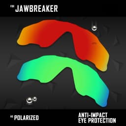 OOWLIT Lenses Replacements For Oakley Jawbreaker OO9290 31mm &  Jawbreaker Asian Fit OO9270 Sunglasses Polarized - Multi Colors