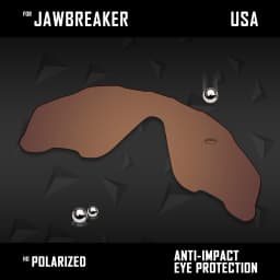 OOWLIT Lenses Replacements For Oakley Jawbreaker OO9290 31mm &  Jawbreaker Asian Fit OO9270 Sunglasses Polarized - Multi Colors