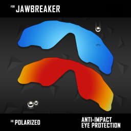 OOWLIT Lenses Replacements For Oakley Jawbreaker OO9290 31mm &  Jawbreaker Asian Fit OO9270 Sunglasses Polarized - Multi Colors