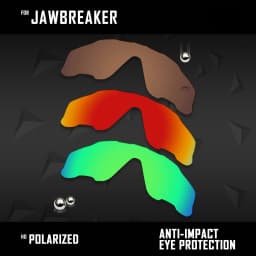 OOWLIT Lenses Replacements For Oakley Jawbreaker OO9290 31mm &  Jawbreaker Asian Fit OO9270 Sunglasses Polarized - Multi Colors