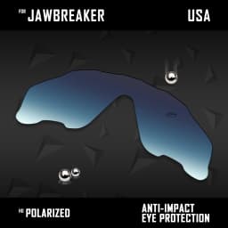 OOWLIT Lenses Replacements For Oakley Jawbreaker OO9290 31mm &  Jawbreaker Asian Fit OO9270 Sunglasses Polarized - Multi Colors