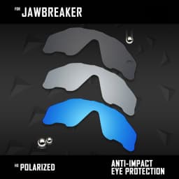 OOWLIT Lenses Replacements For Oakley Jawbreaker OO9290 31mm &  Jawbreaker Asian Fit OO9270 Sunglasses Polarized - Multi Colors