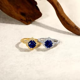 ATTAGEMS Classical Blue Sapphire Ring Cushion Cut 2.0ct DVVS1 Real 925 Sterling Silver For Women Engagement Wedding Fine Jewelry