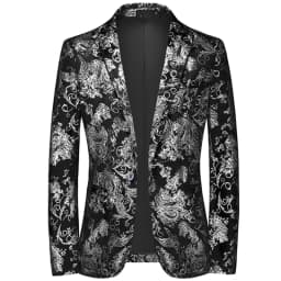 Plus Size 6XL-M Spring Luxury Men Bronzing Print Blazers 2025 New Slim Wedding Nightclub Party Dress Mens Clothing Suit Jackets
