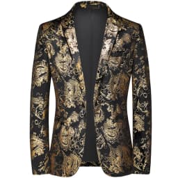 Plus Size 6XL-M Spring Luxury Men Bronzing Print Blazers 2025 New Slim Wedding Nightclub Party Dress Mens Clothing Suit Jackets