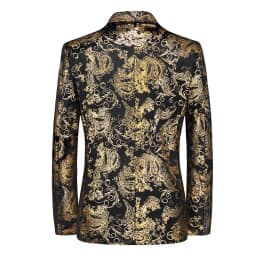 Plus Size 6XL-M Spring Luxury Men Bronzing Print Blazers 2025 New Slim Wedding Nightclub Party Dress Mens Clothing Suit Jackets