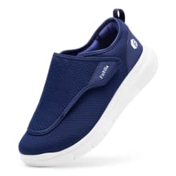 FitVille Men'S Diabetic Shoes Extra Wide 2E For Elder Orthopedics Feet Swollen Adjustable Walking Shoe Elderly Foot Pain Relief