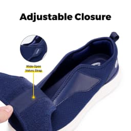 FitVille Men'S Diabetic Shoes Extra Wide 2E For Elder Orthopedics Feet Swollen Adjustable Walking Shoe Elderly Foot Pain Relief