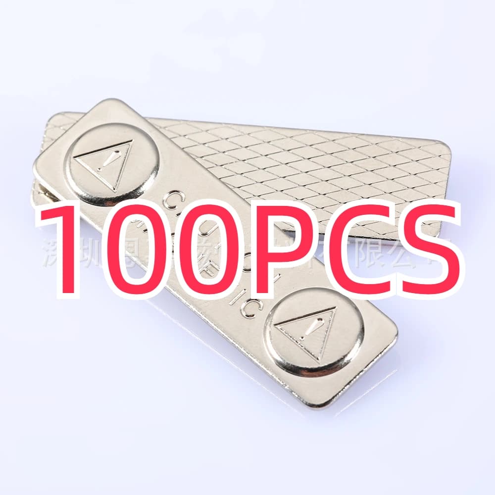 Metal Badge Brooch Strong Magnetic Name Tags 50/100PCS Badge Metal Fastener ID Cards Durable Attachment Holder Decoration