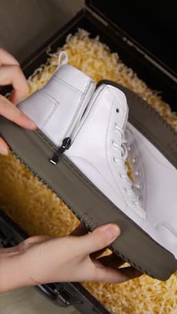Bubuk Men's Spring and Autumn Style White Sneakers, New Trendy Versatile High-Top Sneakers, Summer Fashion Casual Men's Shoes, Breathable and Durable Sneakers