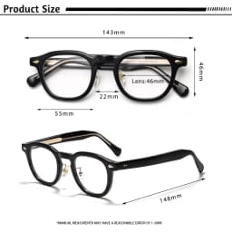 HBK Retro Men's Eyeglass Frames Luxury Anti BlueLight Lenses TR-90 Frame Glasses Women's Reading Computer Eyewear