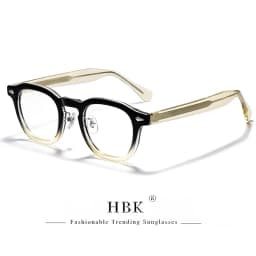 HBK Retro Men's Eyeglass Frames Luxury Anti BlueLight Lenses TR-90 Frame Glasses Women's Reading Computer Eyewear