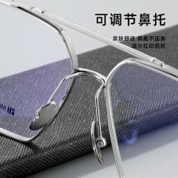 ALICIA Fat Face Over Size Eyewear Luxury Pure Titanium Pilot Double Bridge Glasses Optical Prescription Frames Woman Men 5313