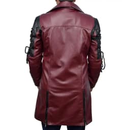 Long Leather Jacket Men Gothic Vintage PU Leather Trench Coats Fashion Moto Biker Outwear Mens Punk Style Motocycle Jackets Man