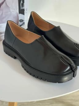 2025 Chunky Platform Tabi Loafers Women Luxury Designer Split Toe 35-45 Unisex Concise Fashion Flat Slip-on Pig Trotter Shoes