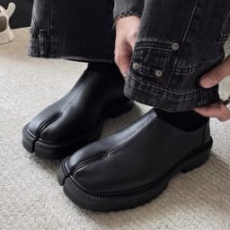 2025 Chunky Platform Tabi Loafers Women Luxury Designer Split Toe 35-45 Unisex Concise Fashion Flat Slip-on Pig Trotter Shoes
