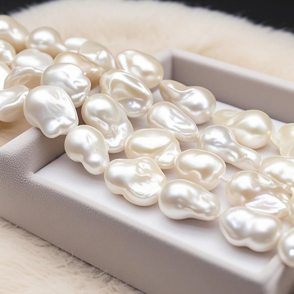 15x20mm6A Baroque Hand-Selected Natural Freshwater White Pearl Isolated Rare Bead Jewelry Make DIY Necklace Bracelet Accessories